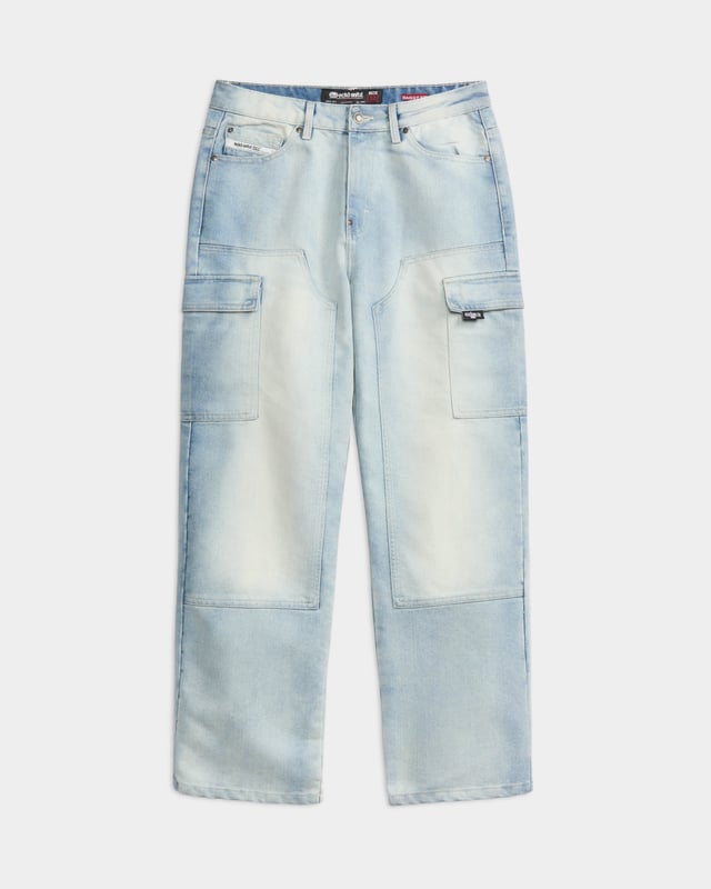 Carpenter Cargo Wide Denim Pants