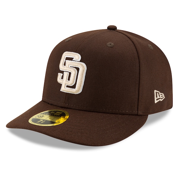 Men's San Diego Padres New Era Brown Alternate 2020 Authentic Collection On-Field Low Profile 59FIFTY Fitted Hat