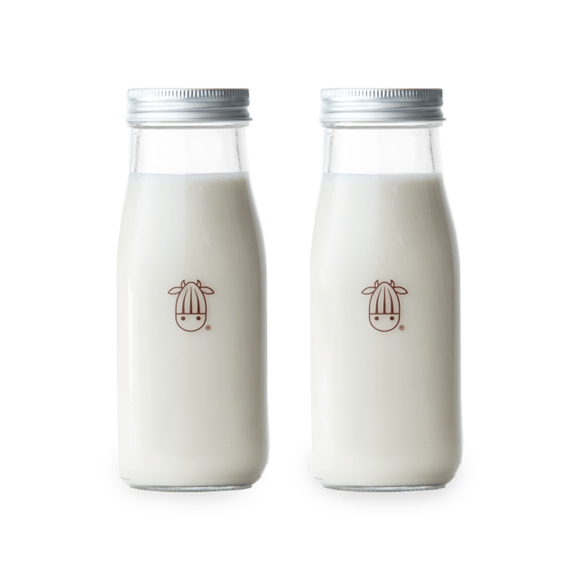 Glass Creamer Bottles - Set of 2