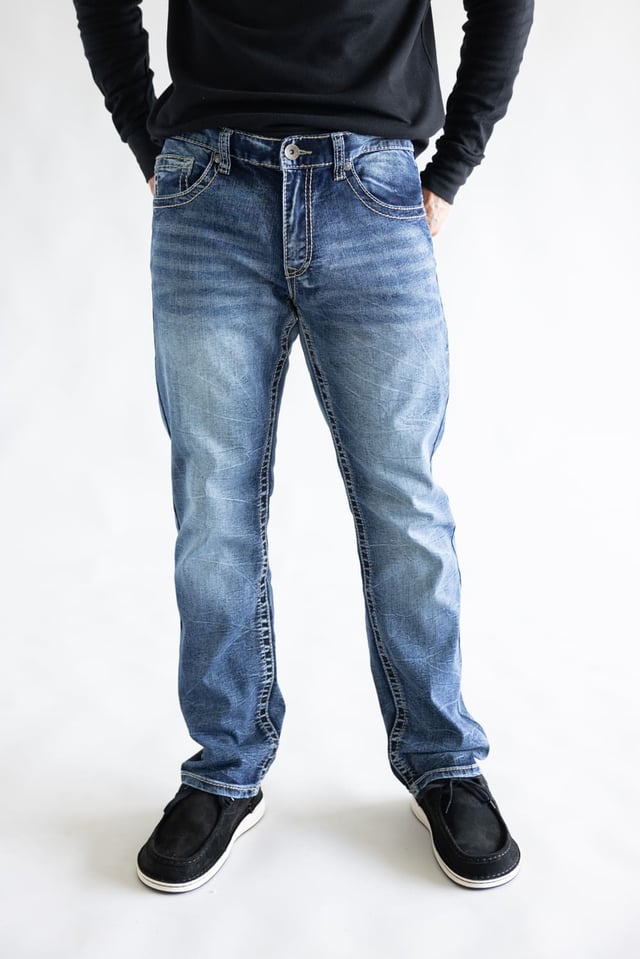 True Luck Afton Bootcut Stretch Jeans for Men | TL22031409