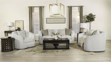 Rainn Upholstered Living Room Set In Latte