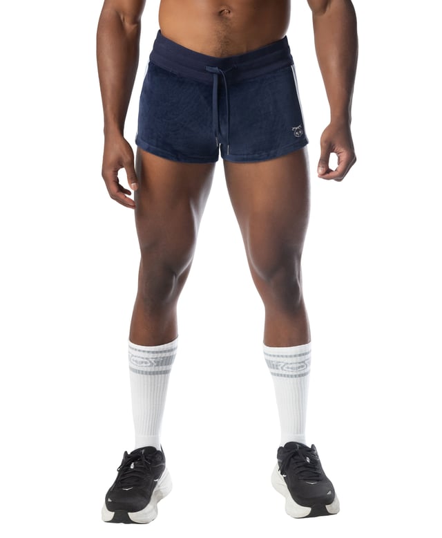 Essex Velour Trunk Short - Midnight Navy/Perry Blue