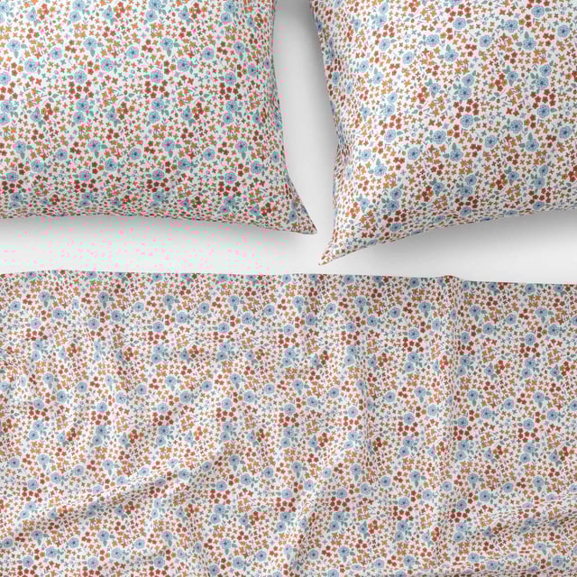 Wallowa Floral Percale Sheet Set
