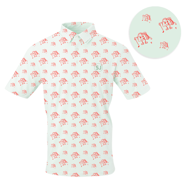 Golf & Tacos Men's Polo Mint