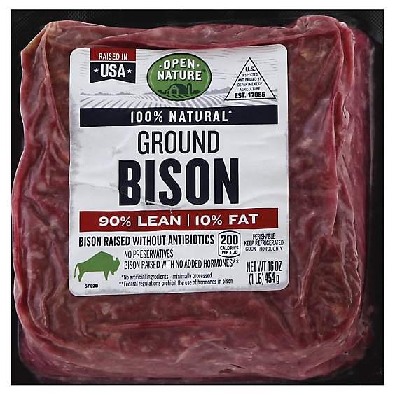 Open Nature Ground Bison - 16 oz