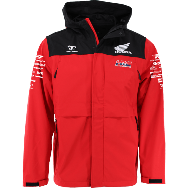Honda TrueTimber Red and Black Lightweight Waterproof Wind Jacket
