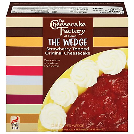 Cheesecake Factory Strawberry Topped Wedge Cheesecake - 13.75 OZ