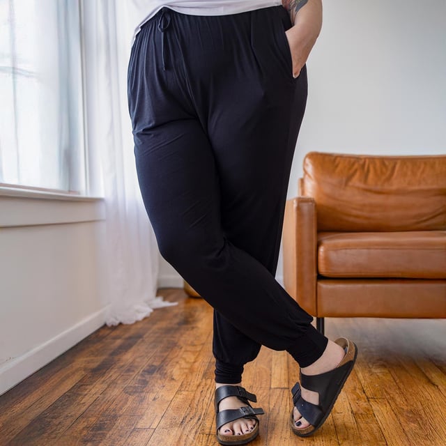 Bamboo Lounge Joggers - Black