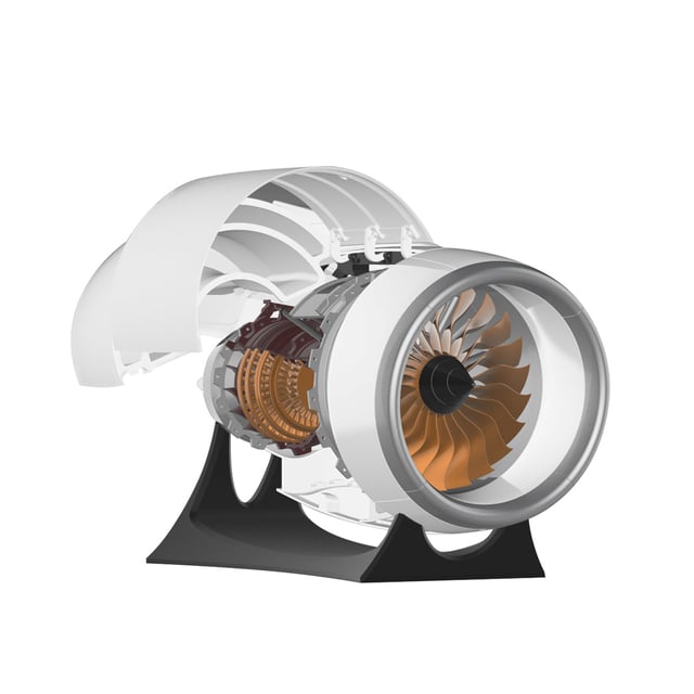 SkyMechman NTR-900 Building a 1/30 Turbofan Engine Model Kit - Build Your Own High Bypass Engine Nacelle that Works