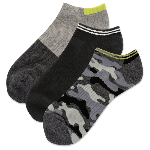 HOTSOX Men's Camouflage Low Cut 3 Pack Socks