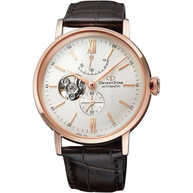 Orient Star Classic Cream Dial Leather Strap Men's Watch RE-AV0001S00B