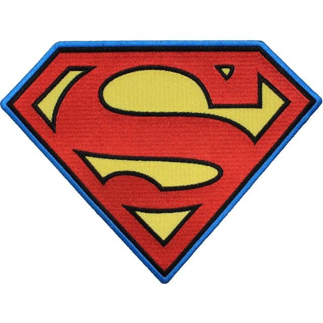 DC Comics The Justice League Superman 'S' Logo iron on Applique Patch