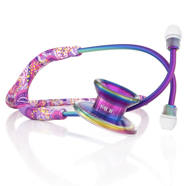 MD One® Epoch® Titanium Adult Stethoscope - Purpaisely/Kaleidoscope