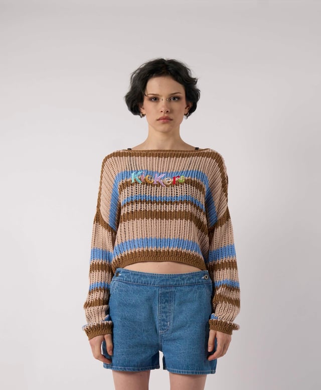 Kickers Stripe Logo Knit