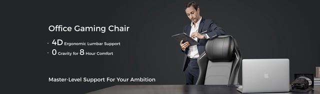 DXRACER MASTER Series Black Gaming Chair -  XL, Black