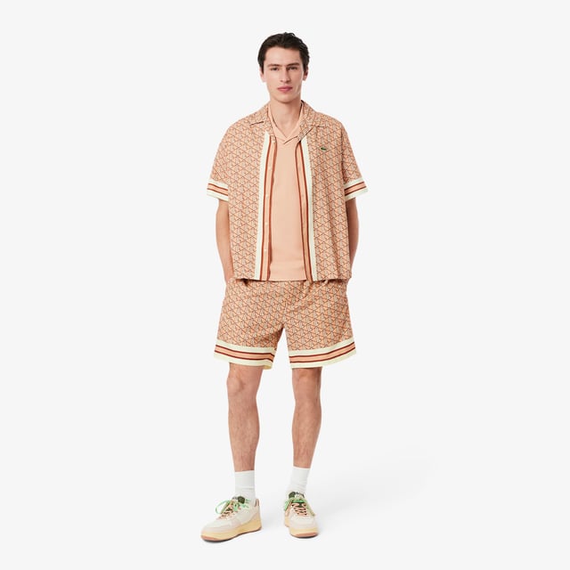 Men's Lightweight Monogram Print Shorts