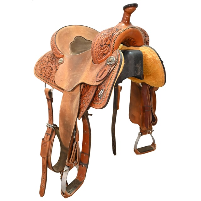 Used 14" Stoney Saddlery Barrel Saddle