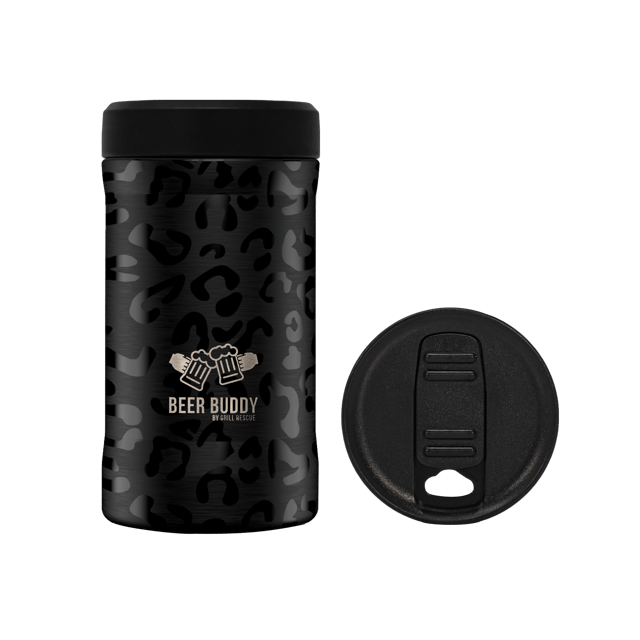 Universal Beer Buddy | Black Onyx Leopard