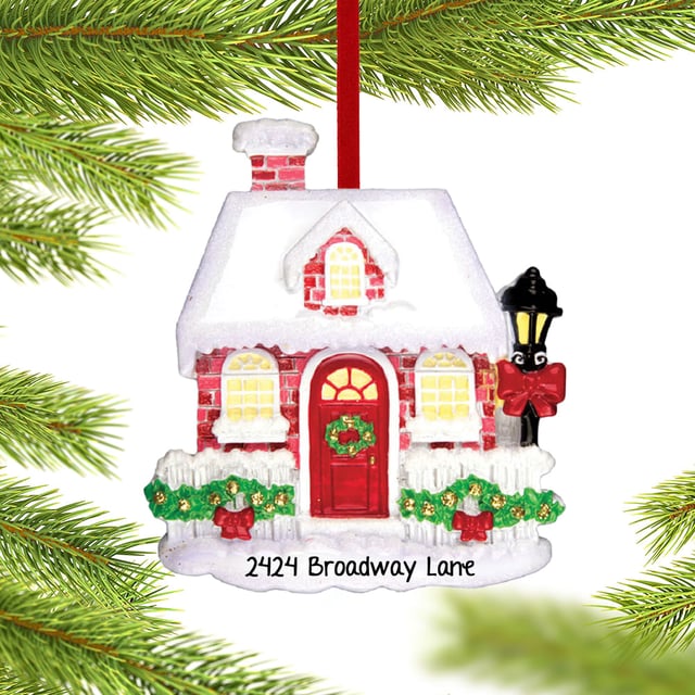 Personalized Our New Home Christmas Ornament
