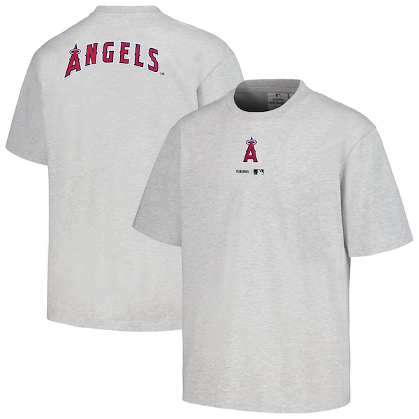 Men's Los Angeles Angels  PLEASURES Gray Mascot T-Shirt