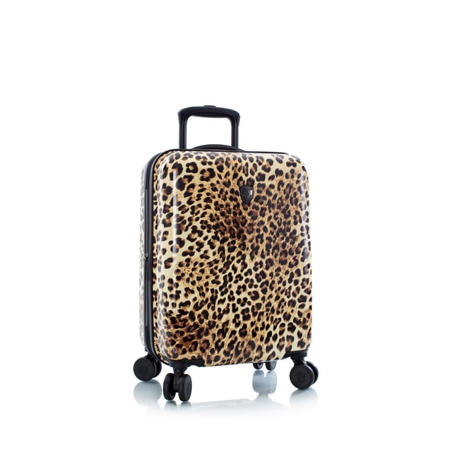Brown Leopard Fashion Spinner 21" Carry-On Luggage