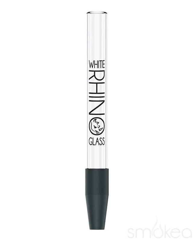 White Rhino Pyrex Glass Dab Straw