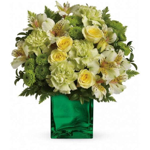 Teleflora's Emerald Elegance Bouquet - Deluxe