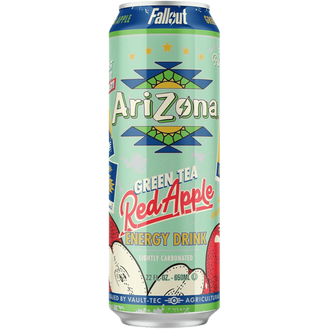 Arizona X Fallout Red Apple Green Tea Energy Drink - 22fl.oz (650ml)