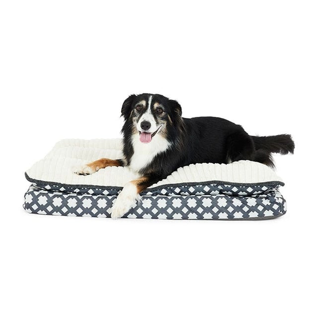All Day Orthopaedic Pillow Top Dog Mattress Grey 81x61x9cm