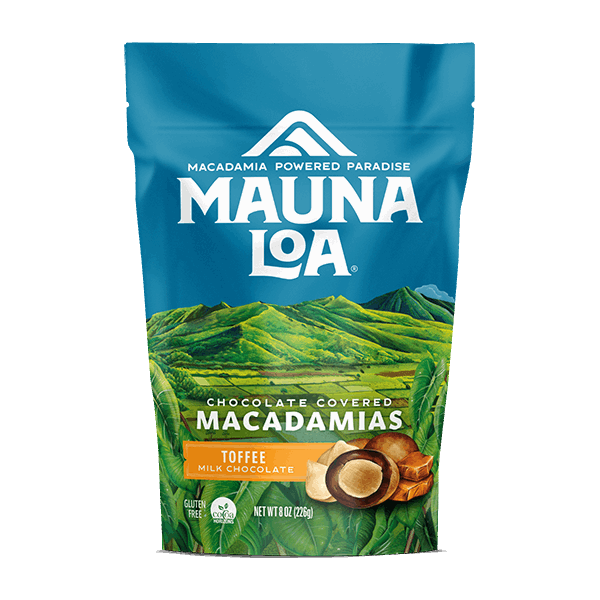 Chocolate Covered Macadamias - Milk Chocolate Toffee Medium Bag
