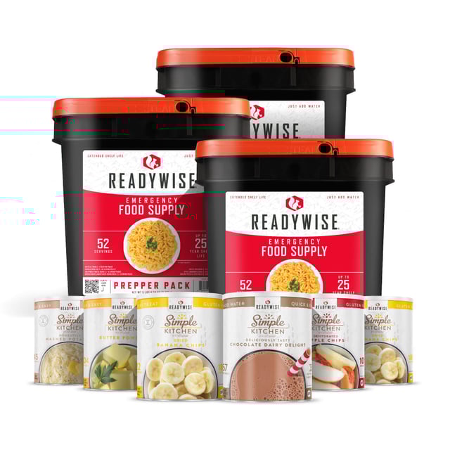Buy 3 Prepper Packs, Get 6 #10 Cans of Food Free