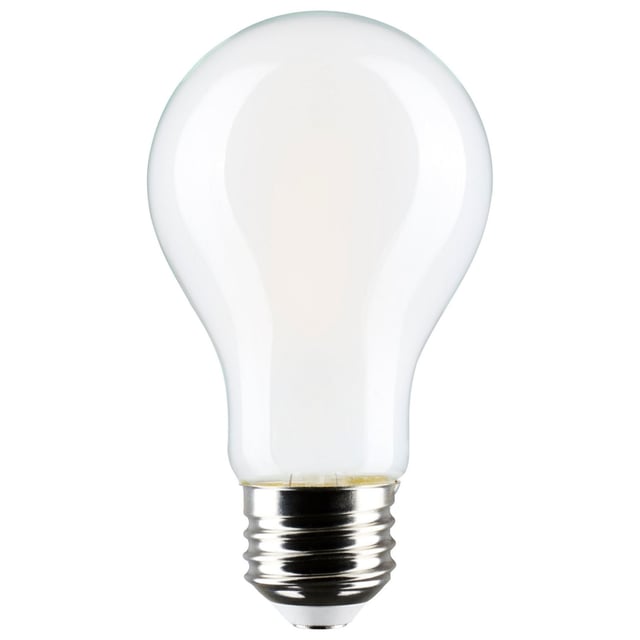 A19 LED Bulb, 60W Equal, 8 Watts, 800 Lumens, 2700K, E26 Medium Base, Frosted Finish, Pack of 4