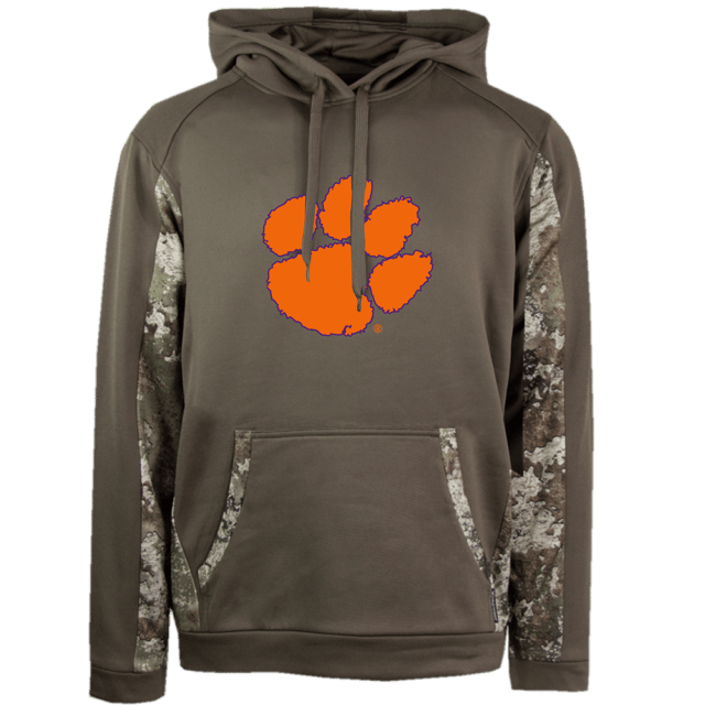 Clemson Performance Hoodie - Canteen/Strata