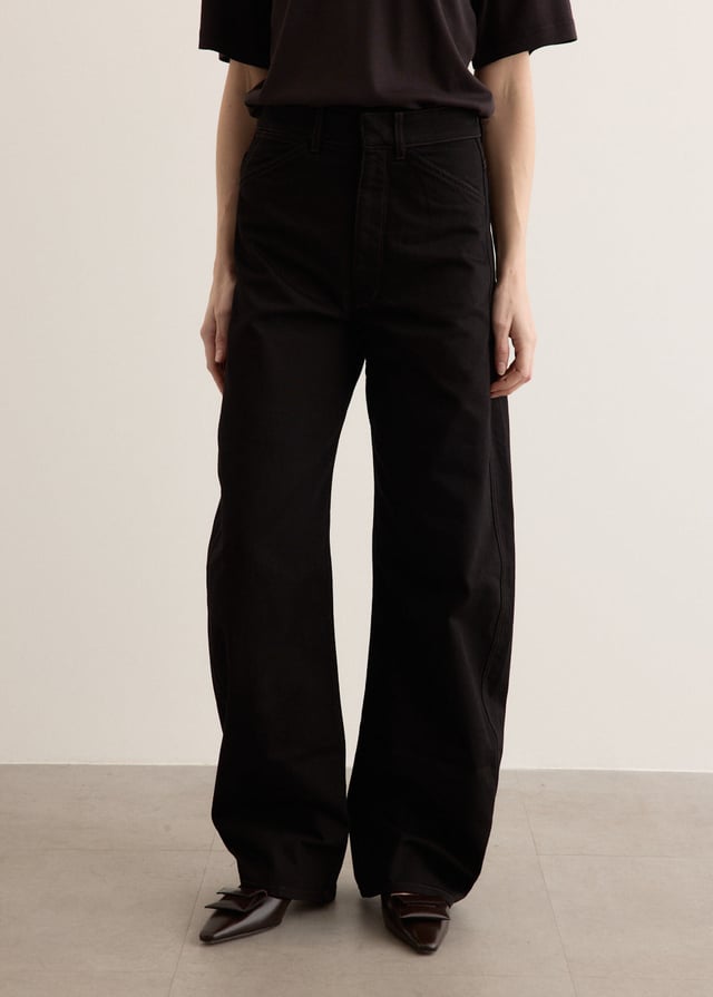 High Waisted Curved Pants