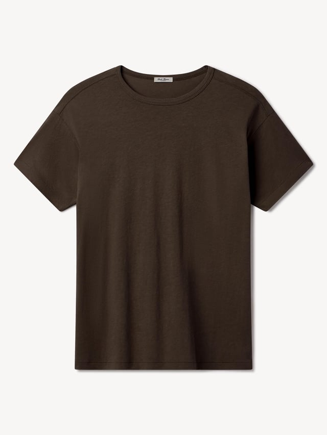 Ganache Japanese De-Luxe Cotton Linen Knit Tee