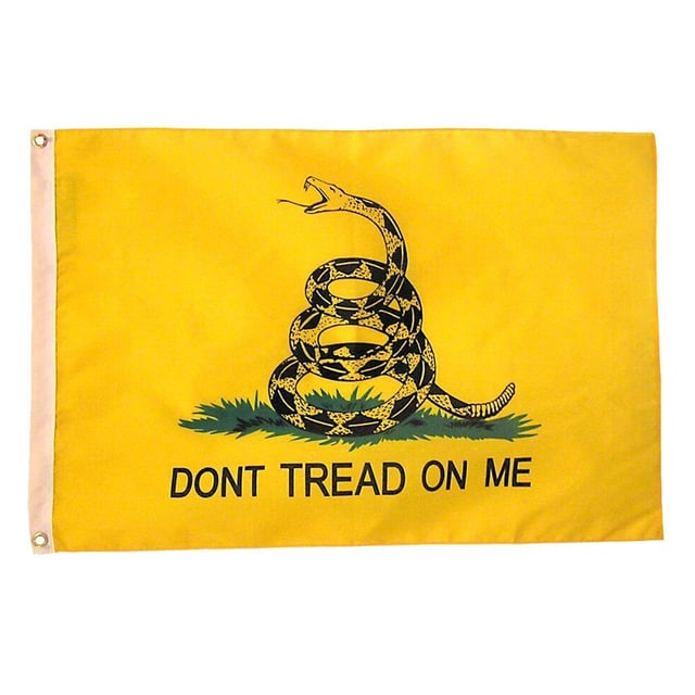 Double Sided NYLON Gadsden Flag: 5 Sizes Available
