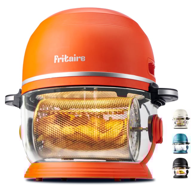 The Self-Cleaning Glass Bowl Air Fryer - ORANGE