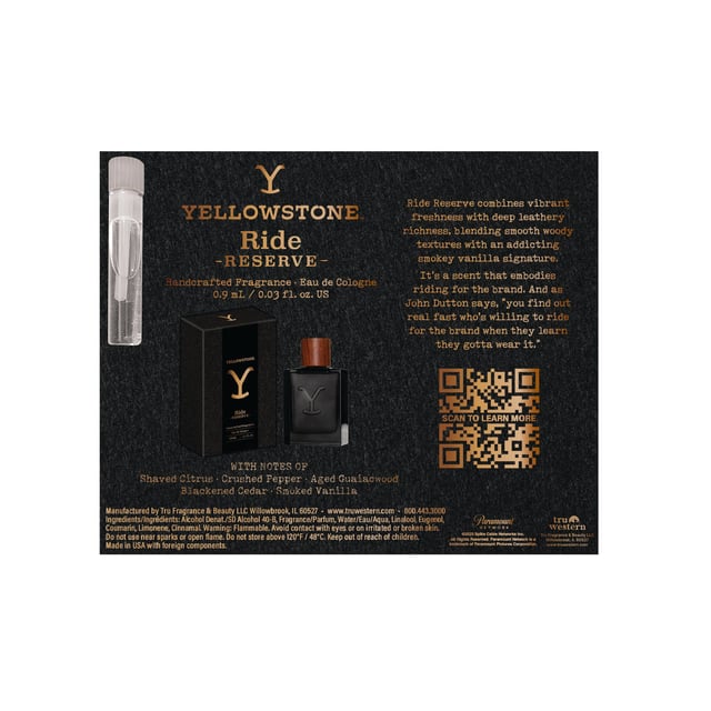 Yellowstone Ride Reserve Cologne Sample Size