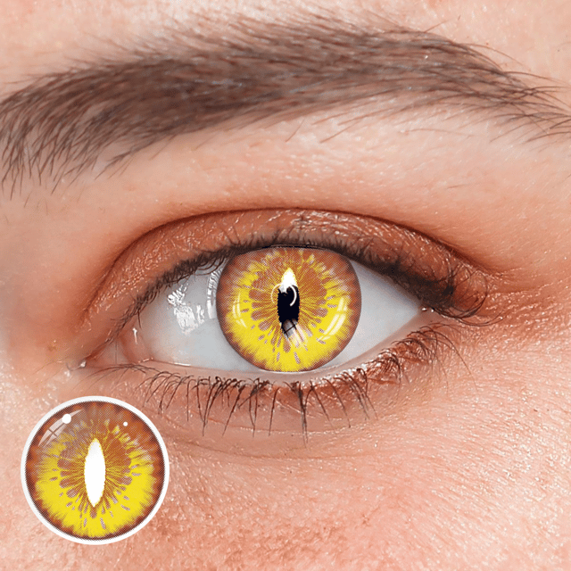 Halloween DragonMaidYellow Colored Contact Lenses