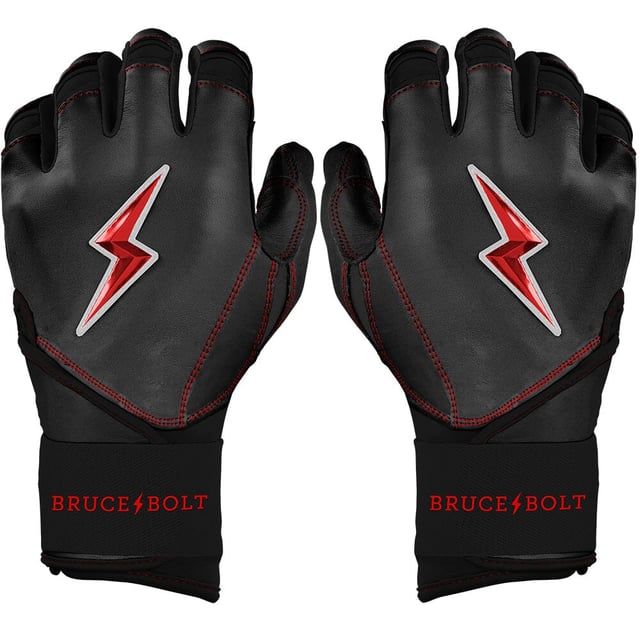 PREMIUM PRO TC42 Series Long Cuff Batting Gloves | BLACK