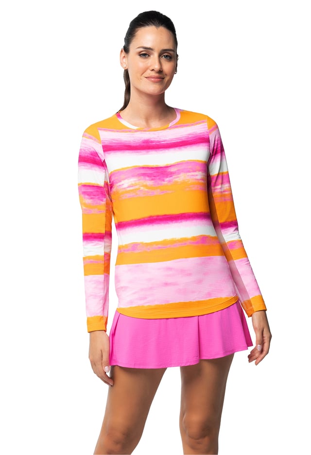 Amy Print Long Sleeve Crew Neck
