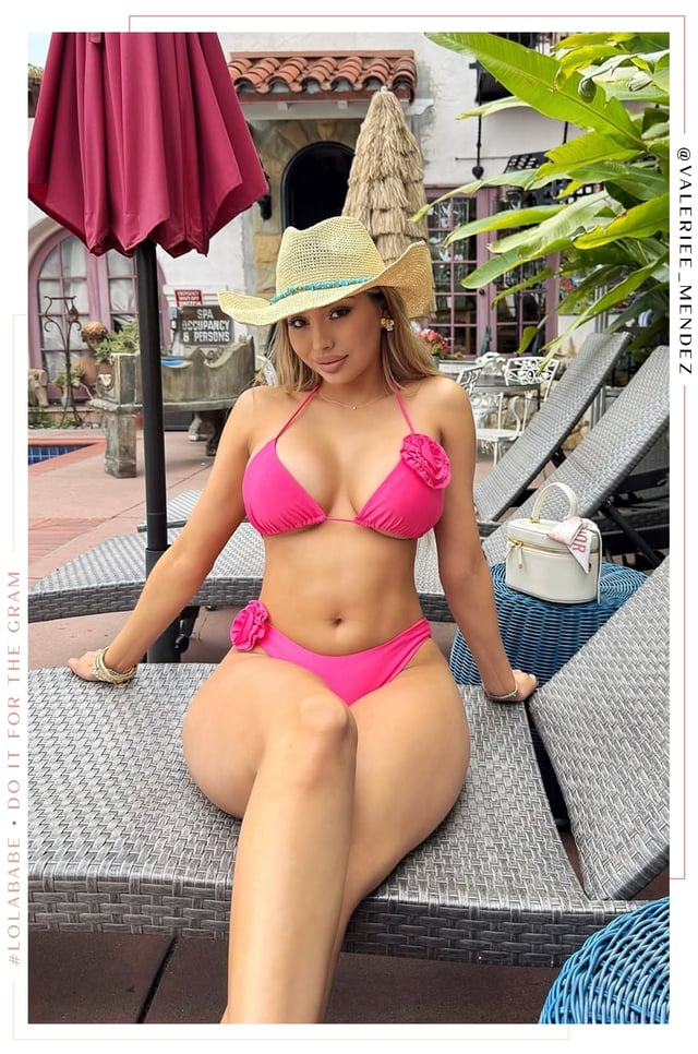 Nayelly Rosette Bikini Set - Pink