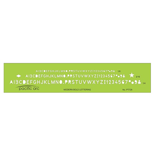 Pacific Arc Modern Bold Lettering Template (PT-726)