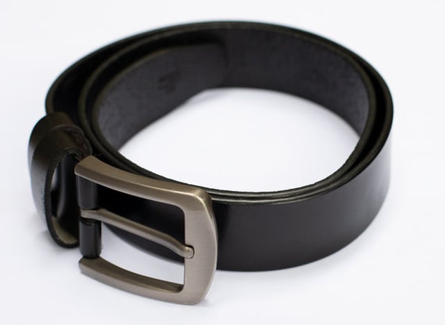 Black Leather Belt