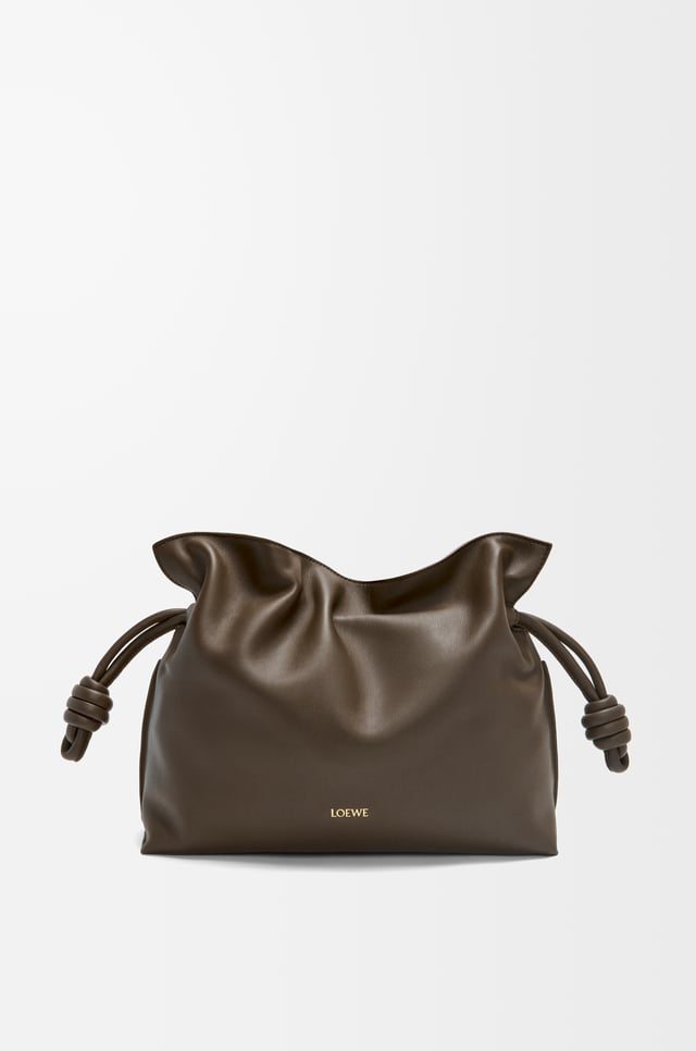Medium Flamenco clutch in nappa calfskin
