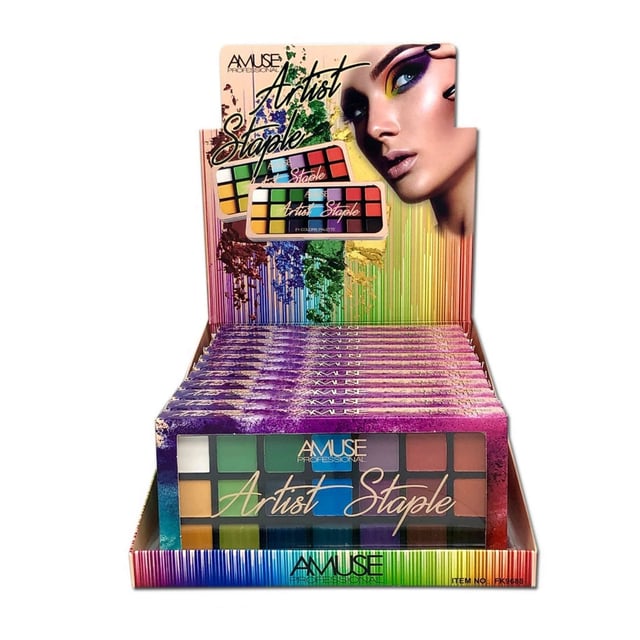 Amuse Artist Staple Eyeshadow Palette in Countertop Display