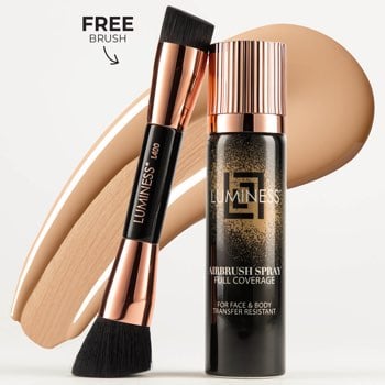 Airbrush Spray Full Coverage Foundation with Buffing Brush