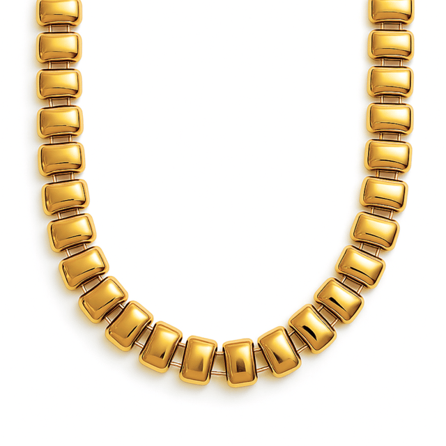 Beaded Barrel Necklace