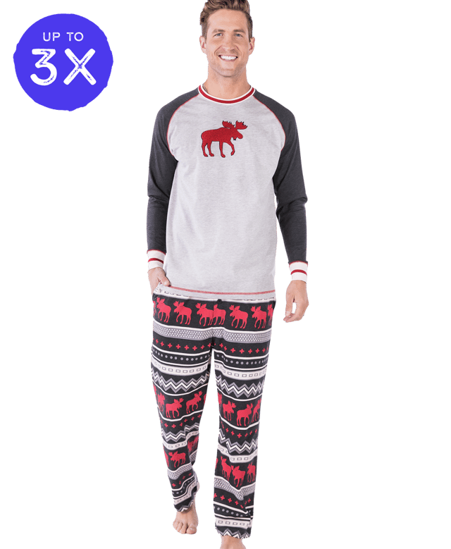 Cabin Moose Men's PJ Set