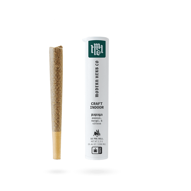 Pre Roll THCa Flower: Papaya (Indica), 1g